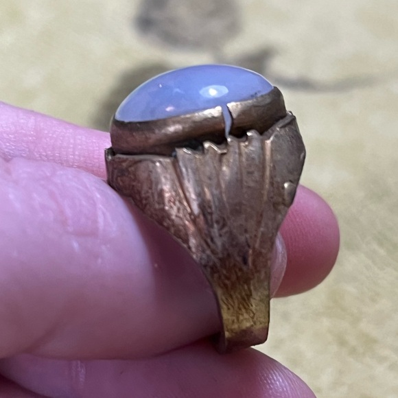 VTG Zodiac Scorpio Scorpion Brass Metal Costume Jewelry Size 7 3/4 Ring - Picture 5 of 6